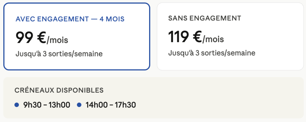 Abonnement ecole de voile la rochelle